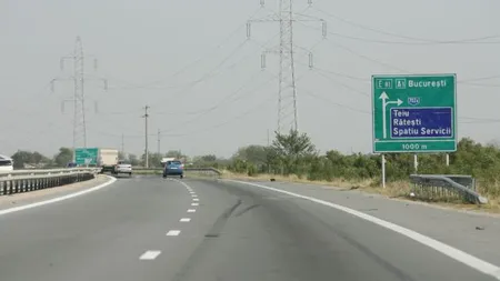 Trafic restricţionat pe Autostrada Bucureşti - Piteşti pentru trasarea marcajelor rutiere
