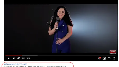 O cunoscută artistă a dat lovitura! Piesa ei a înnebunit România! Ascultă piesa care domină YouTube-ul de 6 zile VIDEO
