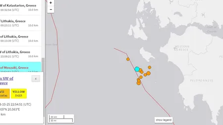 Cutremur puternic în Grecia. Seismul a fost resimţit în 8 ţări