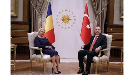 Viorica Dăncilă, declaraţii comune cu Erdogan: Cooperarea dintre România şi Turcia se situează la un nivel foarte ridicat