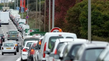 Lucrări de reparaţii pe DN1, la intrarea în Predeal