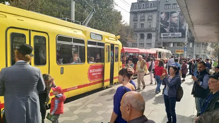 Parada tramvaielor de epocă, duminică, în Capitală VIDEO