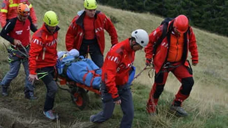 Turist belgian rănit la picior, salvat din Ceahlău