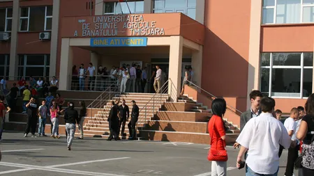 Jaf la Universitatea de Ştiinţe Agricole din Timişoara. Un seif de 300 kg a fost smuls din perete