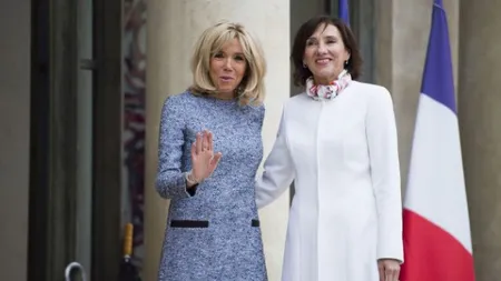 Carmen Iohannis, întâlnire cu Brigitte Macron. Ţinuta Primei Doamne a atras din nou privirile GALERIE FOTO