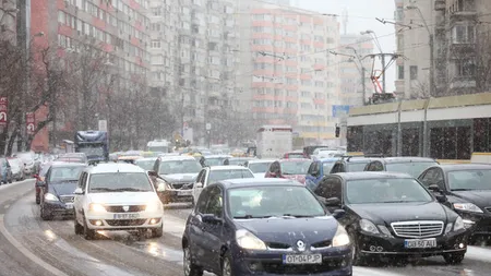 Vreme geroasă şi ninsori slabe în Capitală. ANM a actualizat prognoza meteo pentru următoarele zile în Bucureşti