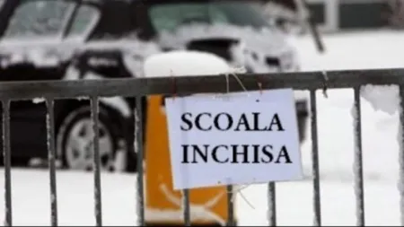 Şcoli ÎNCHISE din cauza vremii. Sute de elevi nu am mers nici miercuri la cursuri din cauza ninsorilor sau a frigului