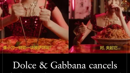 Dolce & Gabbana, acuzată de rasism. Şi-a anulat o mega-prezentare de modă în China, după câteva postări controversate