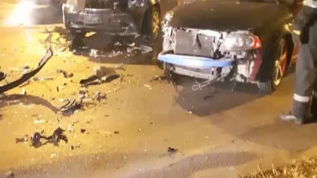 Accidente în lanţ în Capitală. Trei persoane au fost rănite, mai multe maşini au fost avariate