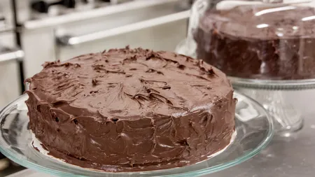 Tort cu cremă de ciocolată