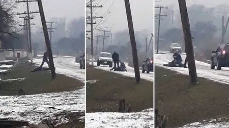 Bărbat lovit de o maşină a Poliţiei de Frontieră şi târât în şanţ de agenţi. Poliţiştii au însă o altă variantă