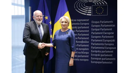 Viorica Dăncilă: Am hotărât de comun acord cu Timmermans să înfiinţăm o comisie mixtă de analiză punctuală a MCV