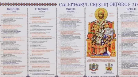 CALENDAR ORTODOX 2019: ce sfinţi sunt sărbătoriţi luni