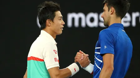 AUSTRALIAN OPEN 2019. Novak Djokovic s-a calificat în semifinale în doar 49 de minute. Nishikori i-a luat doar două game-uri