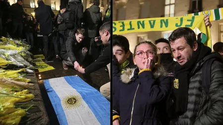 Căutările avionului în care se afla Sala s-au încheiat. Moment emoţionant la antrenamentul echipei Nantes