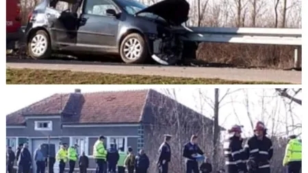 Şofer băut şi drogat, mort într-un accident cumplit. Un tânăr de 17 ani a fost rănit