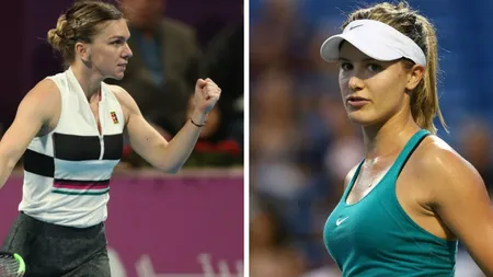 SIMONA HALEP - EUGENIE BOUCHARD 7-6, 6-4, în turul doi de la Dubai. UPDATE: SCOR LIVE