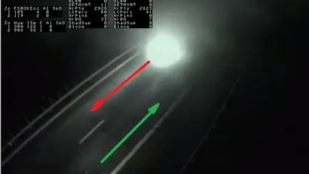 Şofer surprins de camere în timp ce mergea pe contrasens pe Autostrada Soarelui A2 FOTO VIDEO