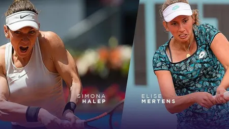 SIMONA HALEP-ELISE MERTENS, live în FINALA DE LA DOHA, de la ora 17