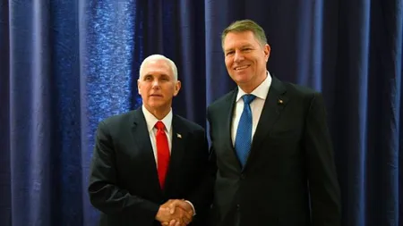 Klaus Iohannis, întâlnire cu vicepreşedintele american Mike Pence. Ce au discutat cei doi lideri