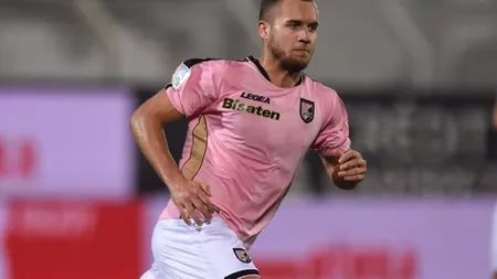 George Puşcaş a înscris două goluri pentru Palermo în meciul cu Perugia, echipa lui Vlad Dragomir VIDEO