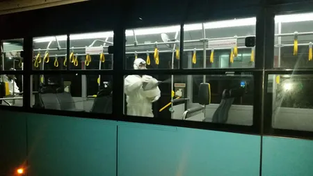 Încă un oraş din România în care autobuzele sunt dezinfectate zilnic din cauza gripei
