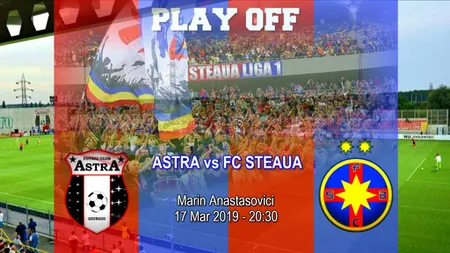 ASTRA - FCSB 0-2. Steaua rămâne în lupta pentru titlu