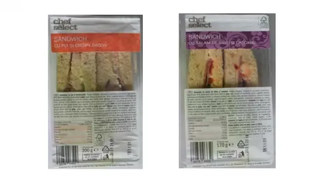 O nouă alertă alimentară! Lidl retrage de pe piaţă două tipuri de sandwich-uri. Ce probleme de sănătate pot provoca