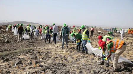 Avion prăbuşit în Etiopia. Unde vor ajunge cutiile negre ale aeronavei