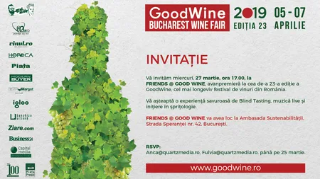 Ediţia numărul 23 a GOOD WINE anunţă o serie de noutăţi în concept