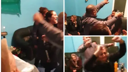Petrecere cu mortul pe masă, în Gorj. Priveghiul s-a transformat în chef VIDEO