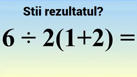 Problema care a generat milioane de discuţii în contradictoriu. Tu ştii răspunsul corect?