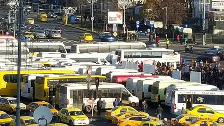 HAOS în Bucureşti şi joi, transportatorii nu renunţă la proteste, TRAFIC RESTRICŢIONAT. Se anunţă proteste şi la metrou