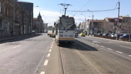 Tramvai deraiat în zona Piaţa Victoriei din Bucureşti