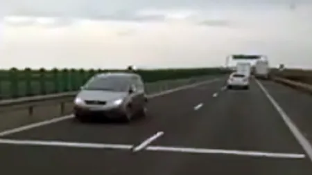 Şofer surprins când mergea pe contrasens, pe autostrada A1 Arad - Nădlac