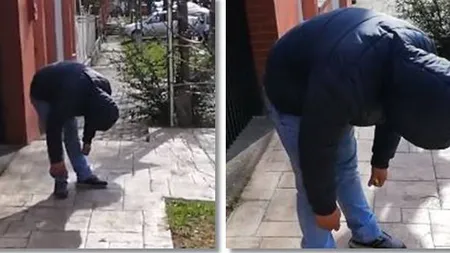 Zombie în Complexul Studenţesc din Timişoara. Tânăr paralizat de droguri pe strada, ziua în amiaza mare VIDEO