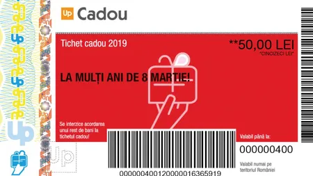 TICHETE CADOU DE 8 MARTIE. Ce pregătesc angajatorii de Ziua Internaţională a Femeii 2019