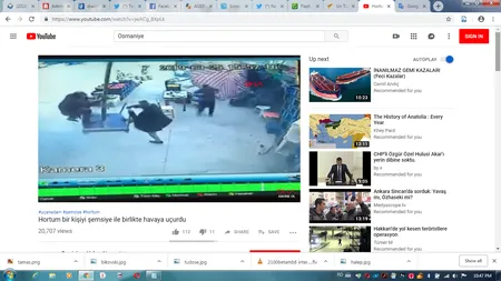 Un turc a fost luat de vânt cu tot cu umbrela parasolar, în timpul unei furtuni. Imagini dramatice VIDEO