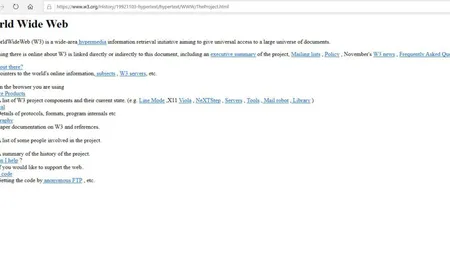 World Wide Web, la a 30-a aniversare. Cum arăta prima pagină de Internet www