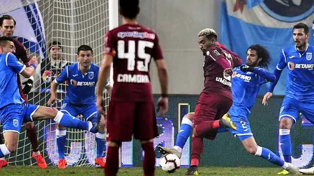 CSU Craiova - CFR Cluj 0-0 în etapa a 4-a din PLAY OUT. Avantaj FCSB! Vezi CLASAMENTUL