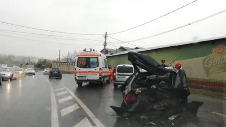 Accident grav pe E85. Trei persoane, între care doi copii, au fost rănite la Goleşti