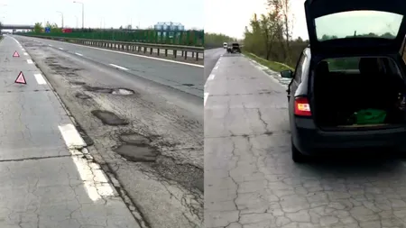 Autostrada Soarelui arată ca după bombardament înainte de minivacanţa de Paşte şi 1 mai