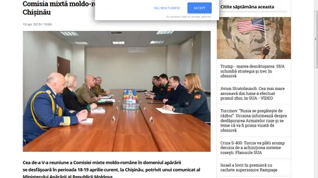 Comisia mixtă moldo-română în domeniul apărării se reuneşte la Chişinău