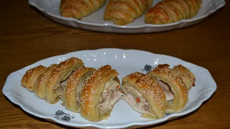 Retete de Pasti: Pulpe de pui in foietaj