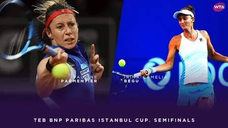 IRINA BEGU - PAULINE PARMENTIER 3-6, 6-2, 2-6  în al patrulea meci din FED CUP. FRANŢA - ROMÂNIA 2-2