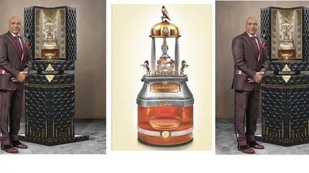 Record mondial: sticlă de parfum încrustată cu peste 3.500 de diamante