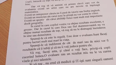 Ce să faci dacă copilul a luat notă mică la EVALUAREA NAŢIONALĂ. Mesajul unei învăţătoare pentru părinţi