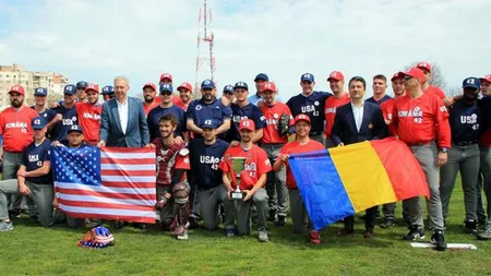 România a învins SUA la baseball. Partida s-a disputat pe stadionul 