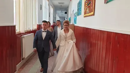 Timiş. Un mire şi mireasa lui au făcut primul drum ca soţ şi soţie la secţia de votare