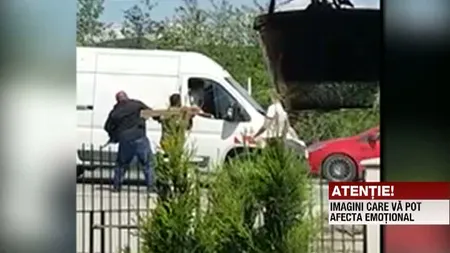 Bătaie cu parul în trafic, în Vâlcea
